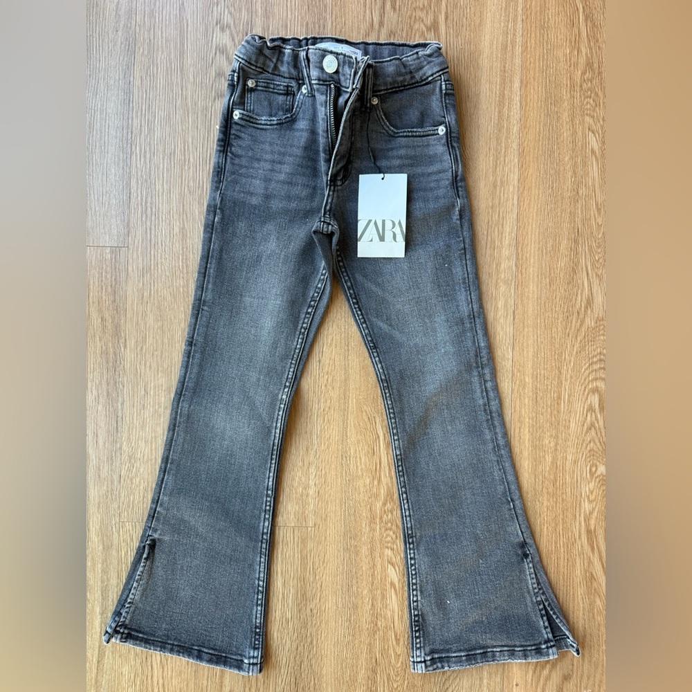 Zara Girls Charcoal Flare Jeans